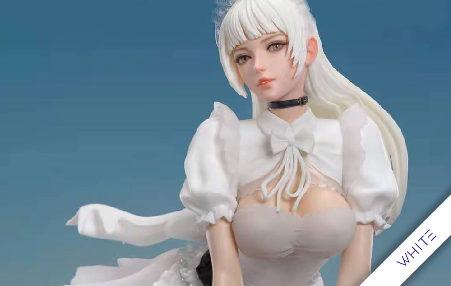 Holiday Maid - Monica Tesia (White Version) 1/4 Scale Statue