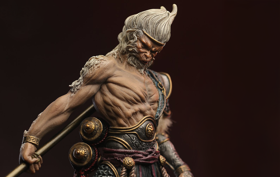 Asura Online - Monkey King Wukong in Battle Statue