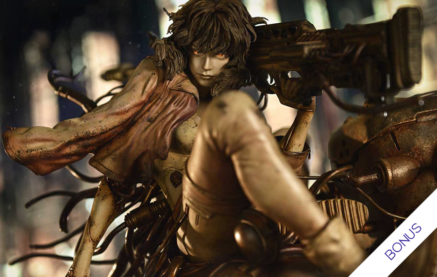 Ghost in the Shell: SAC - Motoko Kusanagi & Tachikoma by Entei Ryu (Bonus) 1/4 Scale Statue
