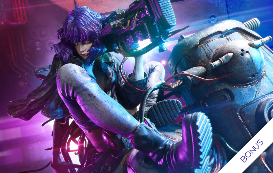 Makoto【超美品】Lost D3.0 Round Tail Ghost in the Shell: SAC - Motoko Kusanagi & Tachikoma by Entei Ryu