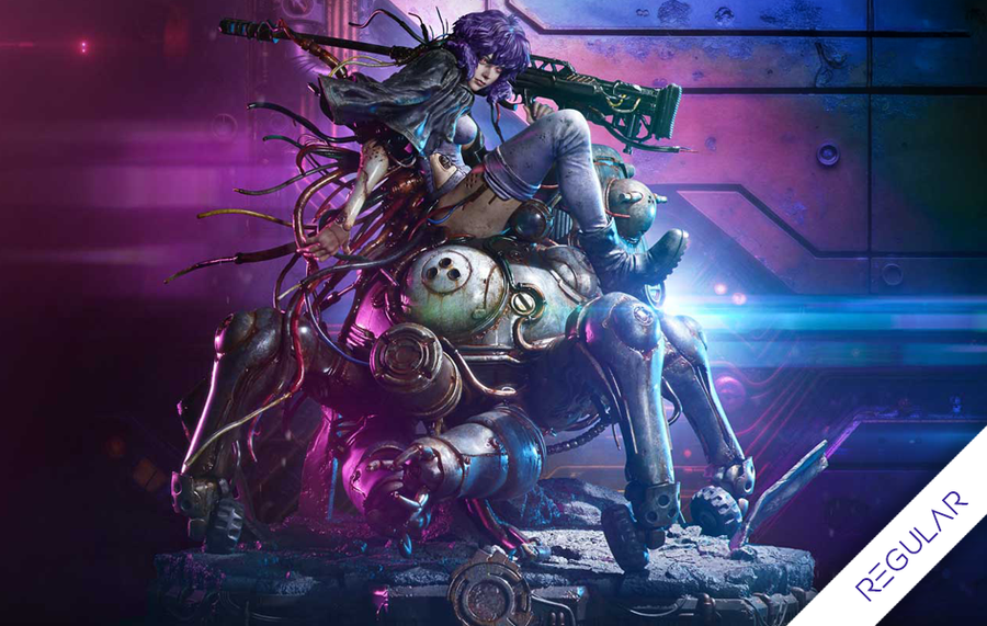 Ghost in the Shell: SAC - Motoko Kusanagi & Tachikoma by Entei Ryu (Color - Regular) 1/4 Scale Statue