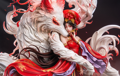 Nine-Tailed Fox by Sugar King Statue