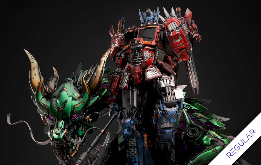 Transformers - Optimus Prime - Azure Dragon (Regular) 1/10 Scale Statue