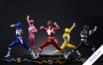 Mighty Morphin Power Rangers (Regular) 5-Ranger 1/4 Scale Statue Set