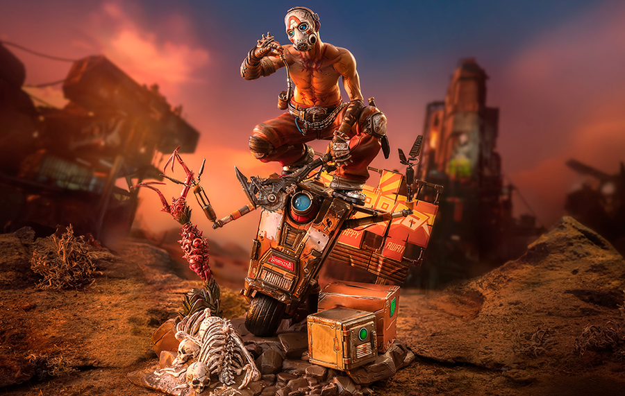 Borderlands 3 - Psycho & ClapTrap 1/6 Scale Diorama