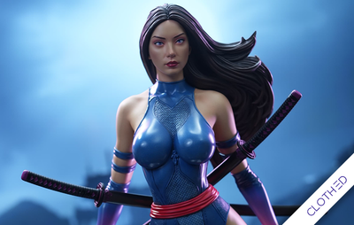 Psylocke (Clothed Body) 1/4 Scale Statue by Cincronize Labs