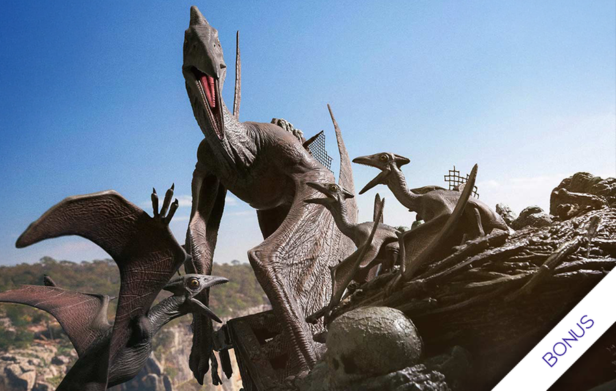 Jurassic Park III - Pteranodon (Bonus) 1/6 Scale Statue