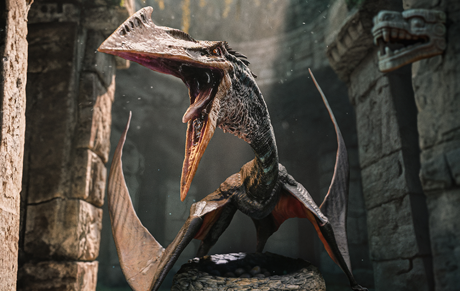 Jurassic World: Rebirth - Quetzalcoatlus Icons Statue