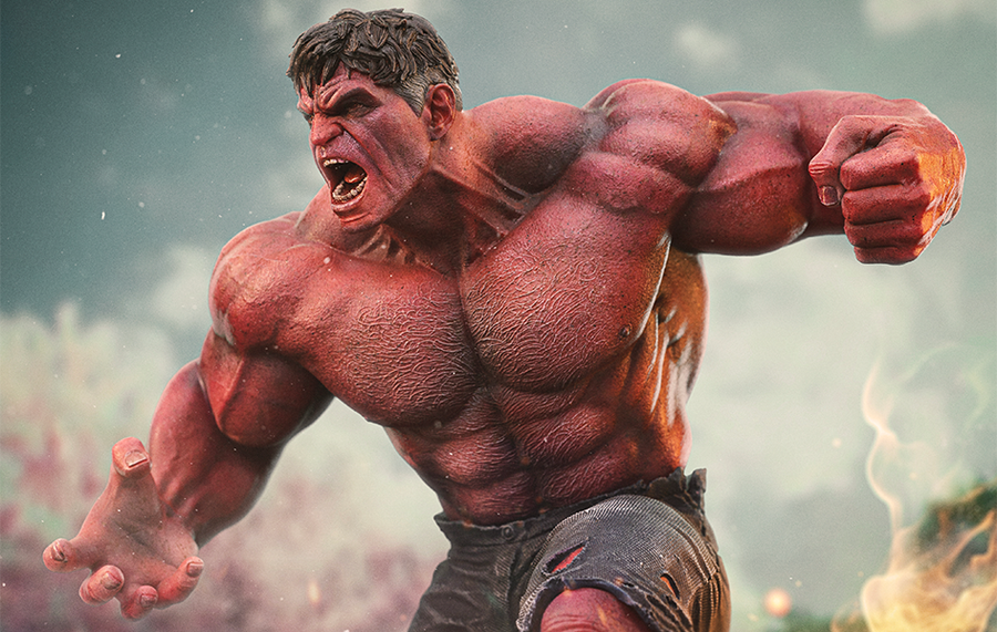 Captain America: Brave New World - Red Hulk Art Scale 1/10