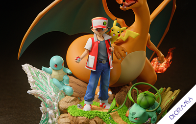 Pokémon - Red Trainer (Diorama) Statue by Black Swan Collectibles