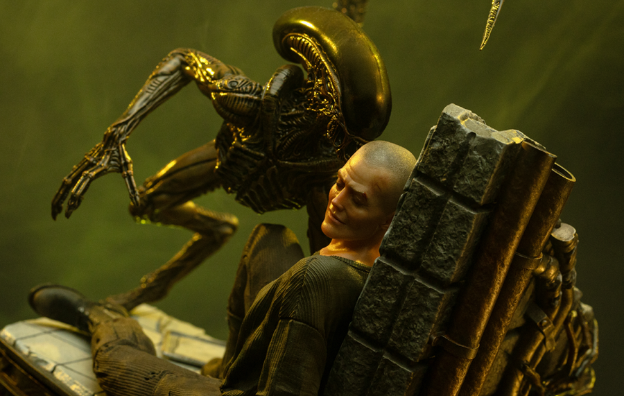 Alien 3 - Ellen Ripley & Dog Alien Art Scale 1/10