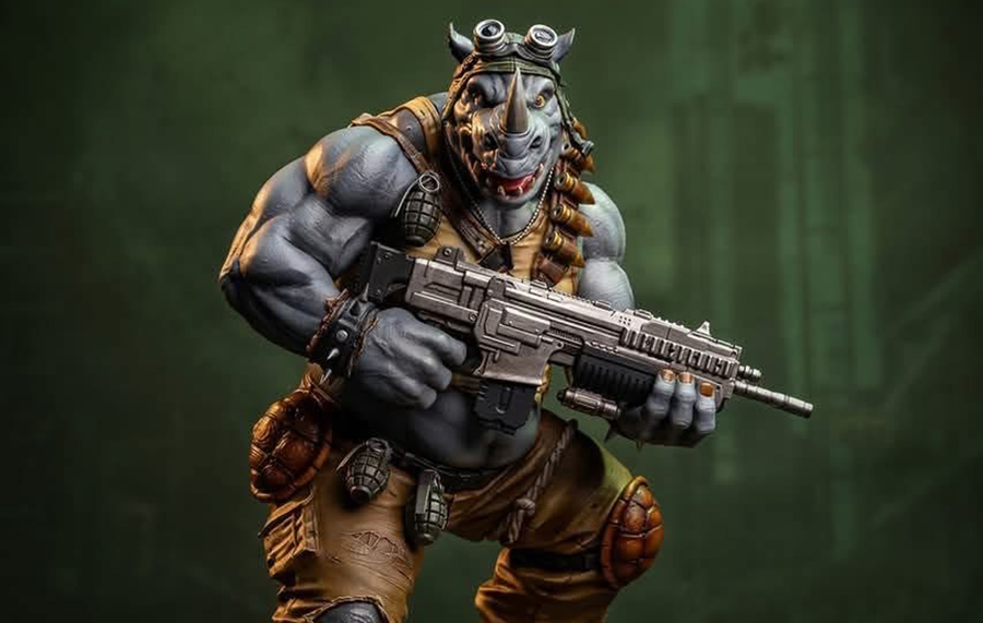 TMNT - Rocksteady 1/3 Scale Statue