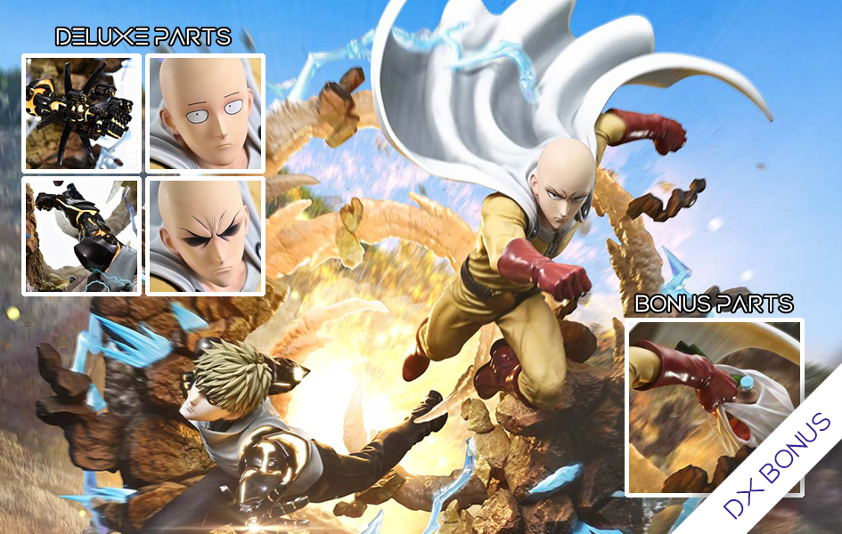 One Punch Man - Saitama & Genos (Deluxe Bonus) 1/4 Scale Statue One Punch Man - Saitama & Genos (Deluxe Bonus) 1/4 Scale Statue