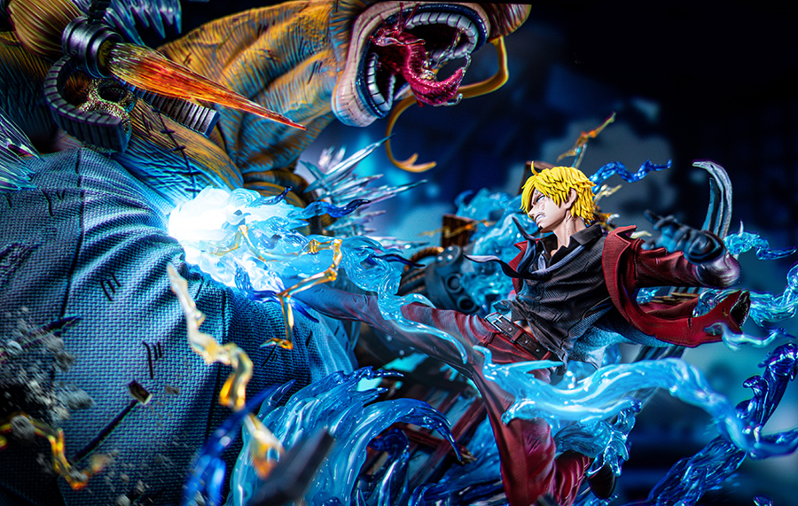 One Piece - Sanji vs. Queen Statue