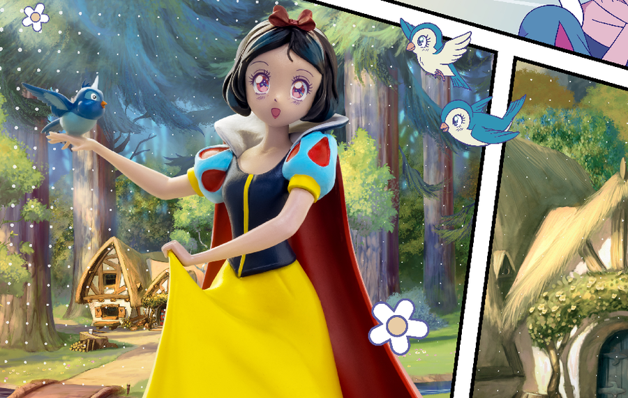 Disney's Anime Princess - Snow White PVC Statue