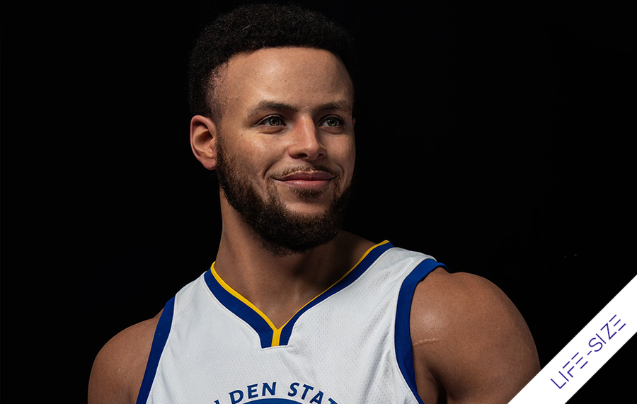 Stephen Curry 1/1 Life-Size Silicone Bust