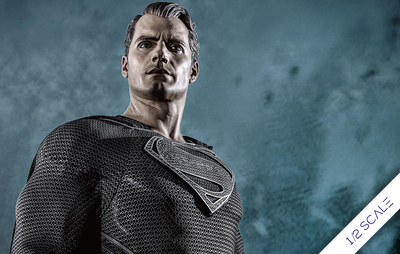 Superman Black Suit 1:2 Scale Statue