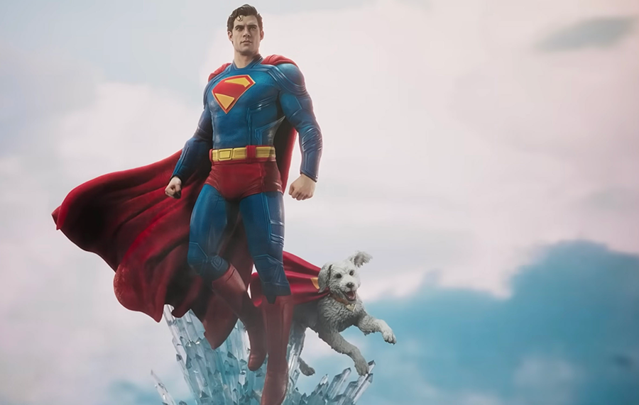 Superman (2025) - Superman with Krypto 1/3 Scale Statue