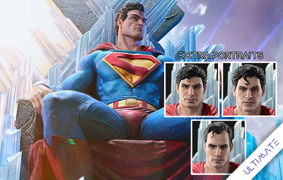 Superman Fortress of Solitude on Throne (Ultimate) 1/4 Scale Statue