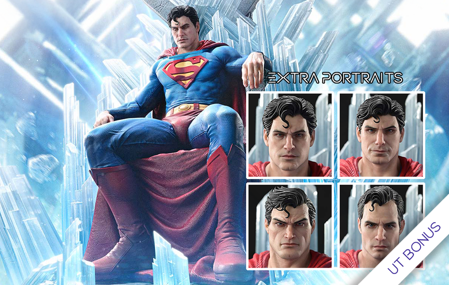 Superman Fortress of Solitude on Throne (Ultimate Bonus) 1/4 Scale Statue