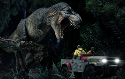 Jurassic Park - T-Rex Chase Demi Art Scale 1/20