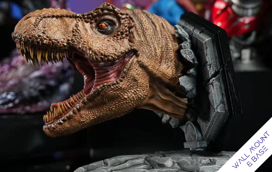 Tyrannosaurus Rex (w/ Wall Mount & Base) 1/10 Scale Bust - Spec Fiction ...