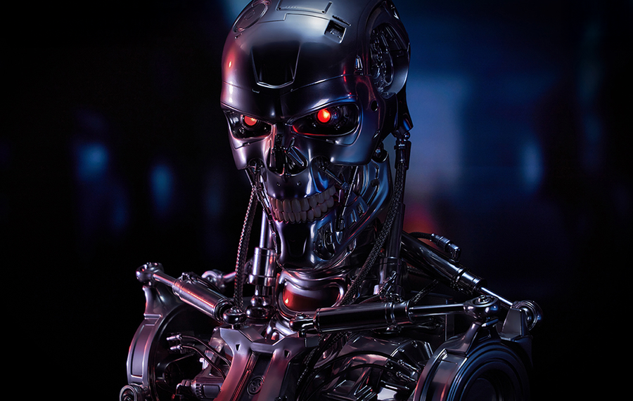 T-800 Endoskeleton Skull Life-Size Bust