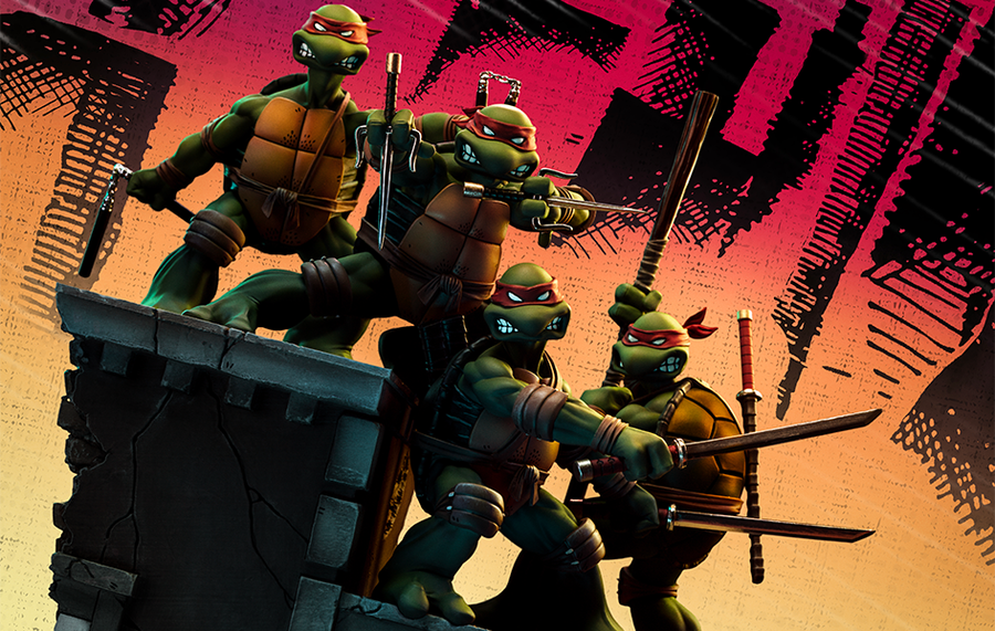 TMNT Set (Kevin Eastman Version) Deluxe Art Scale 1/10