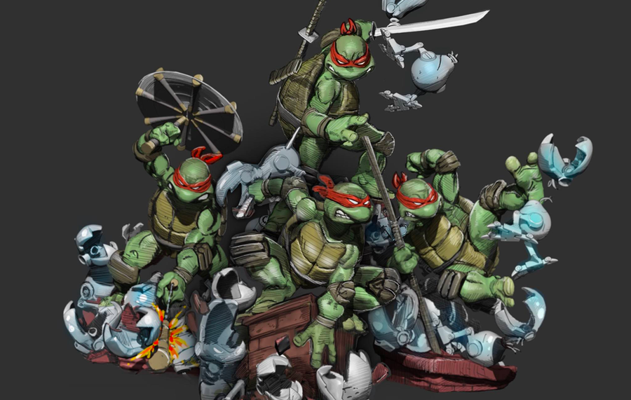Teenage Mutant Ninja Turtles 1/4 Scale Statue