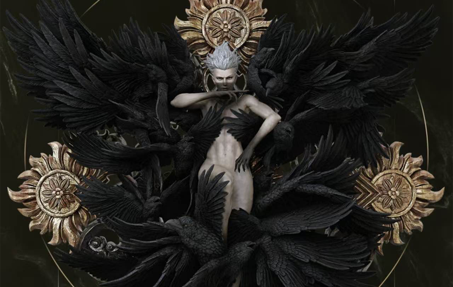 Triachy-Crow (Concept by Chen Yongfa) Statue