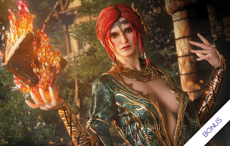 The Witcher 3: Wild Hunt - Triss Merigold (Alternative Outfit - Bonus) 1/4 Scale Statue