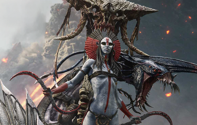 Avatar: Fire and Ash - Varang & Nightwraith 1/4 Scale Statue