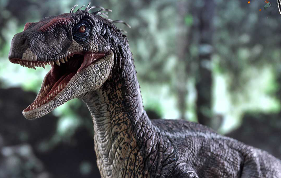 Jurassic World III - Velociraptor Male (Bonus Version) 1/6 Scale Statu ...