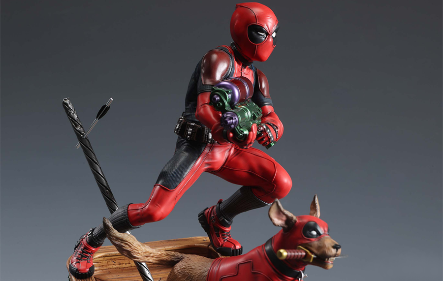 Kidpool and Dogpool 1/4 Scale Statue