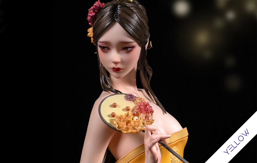 Noble Princess Looking Back (Yellow Version) 1/4 Scale Statue