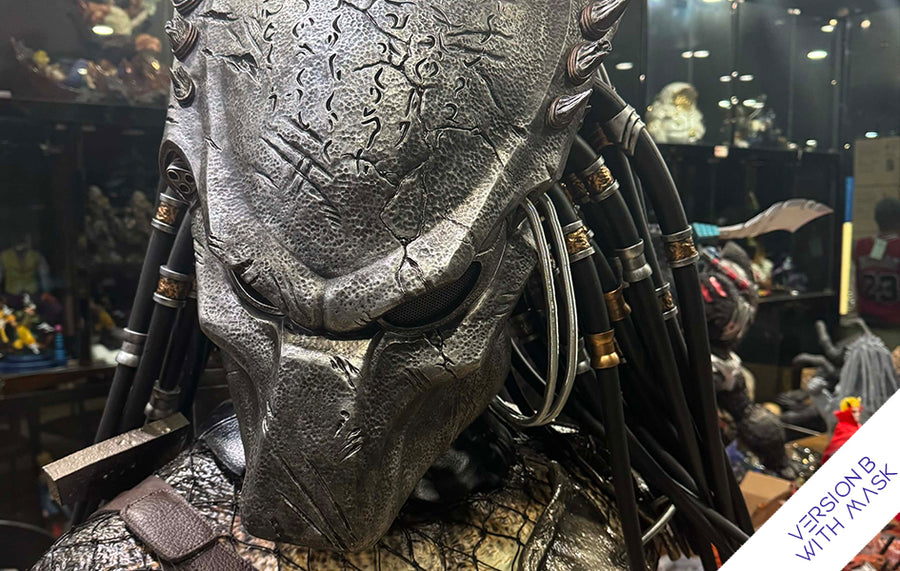 Wolf Predator (Version B + BIO MASK) Life-Size Bust by Deep Tale