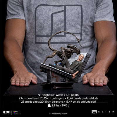 Alien 3 - Ellen Ripley & Dog Alien Art Scale 1/10