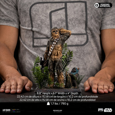 Return of the Jedi - Star Wars Chewbacca & Tokkat Art Scale 1/10