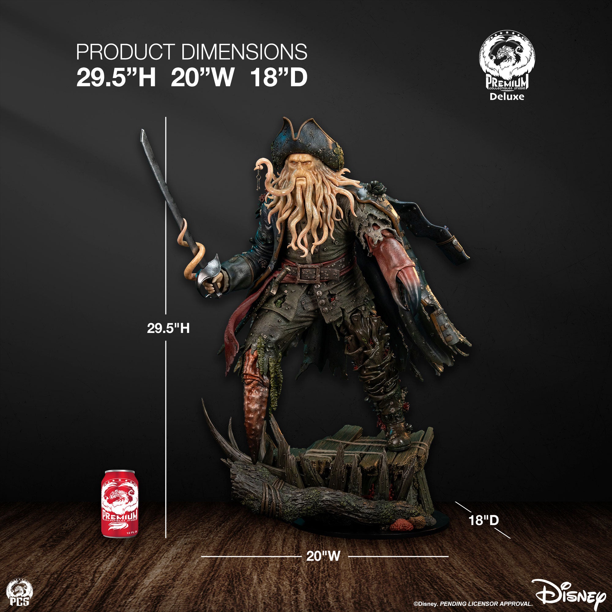 ゴージャス伯爵　Davy Jones フィギュア Pirates of the Caribbean - Davy Jones (Deluxe) 1/3 Scale Statue by