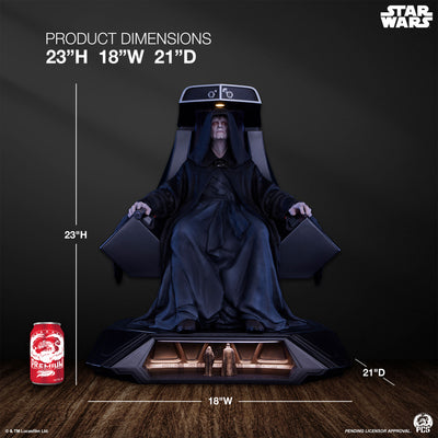 Emperor Palpatine on Throne 1/3 Scale Statue