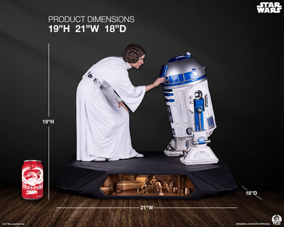 Princess Leia & R2-D2 1/3 Scale Statue by PCS