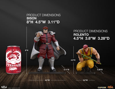 M. Bison and Rolento 1/10 Scale Statue Set