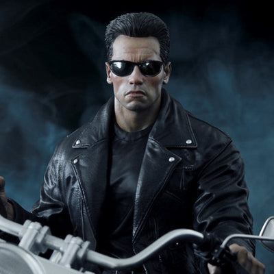 Terminator 2 - T-800 on Motorcycle (Regular) Signature Edition 1/4 Scale Statue