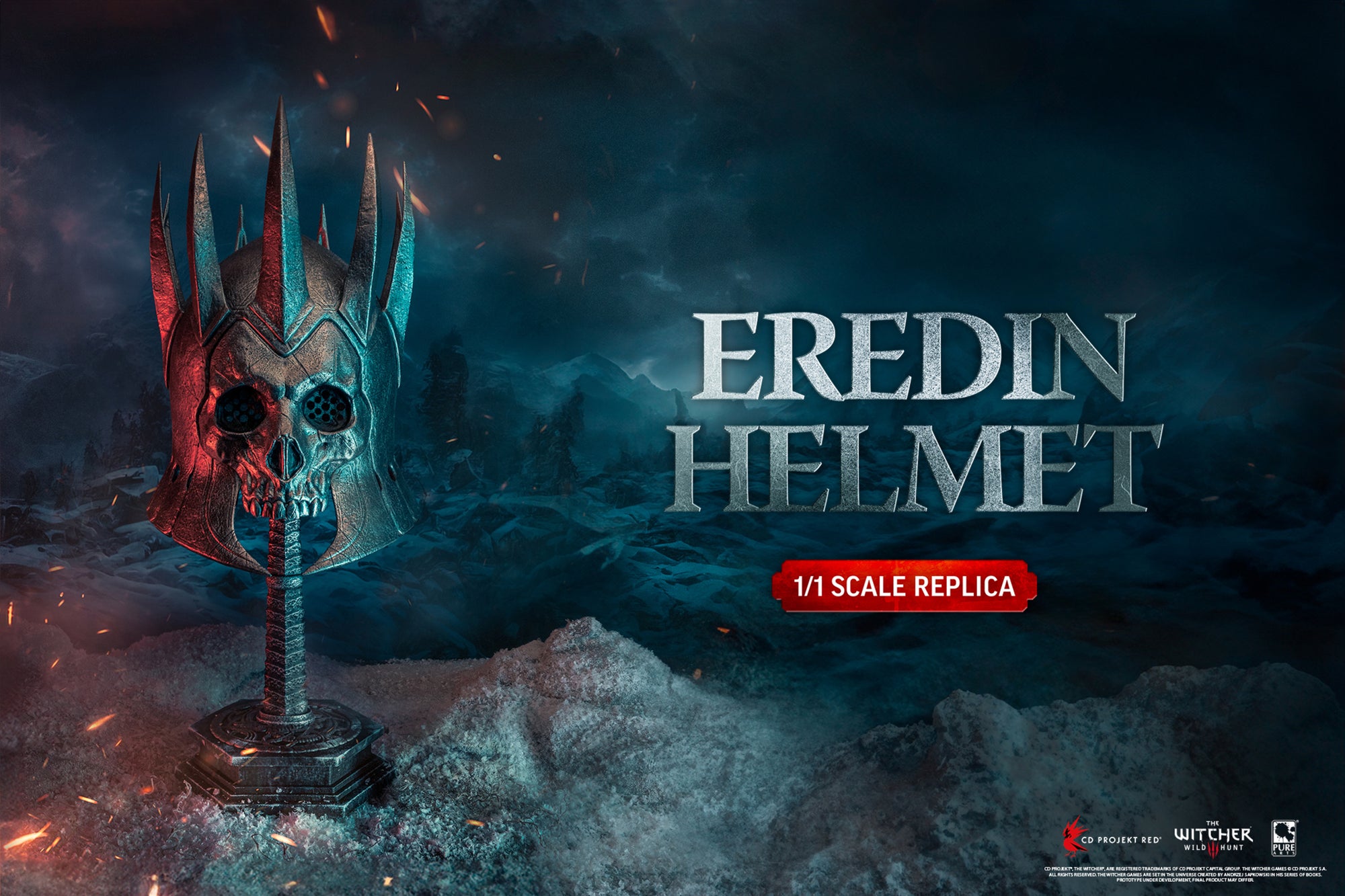 PREORDER AUGUST 2025 WITCHER 3 REPLICA 1/1 EREDIN MASK 58 cm PREORDER AUGUST 2025 WITCHER 3 REPLICA 1/1 EREDIN MASK 58 cm