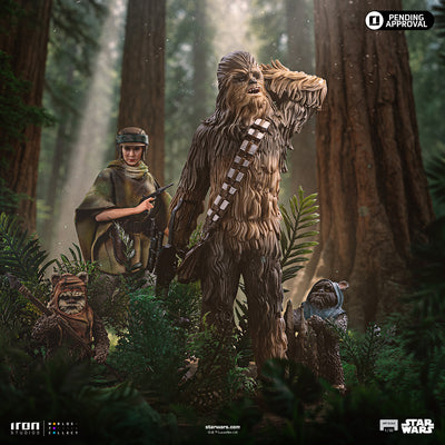 Return of the Jedi - Star Wars Chewbacca & Tokkat Art Scale 1/10
