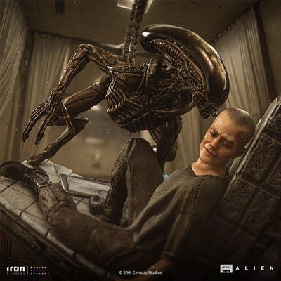 Alien 3 - Ellen Ripley & Dog Alien Art Scale 1/10