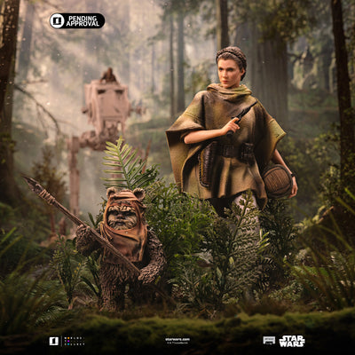 Star Wars: Return of the Jedi - Leia & Wicket Art Scale 1/10