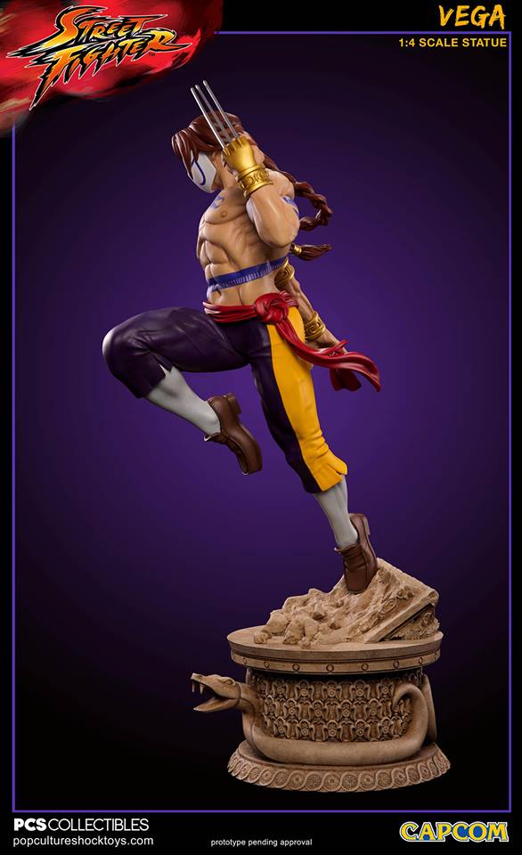 Sideshow POP Culture Shock EX VEGA STREET FIGHTER 1/4 scale statue bloody  claw