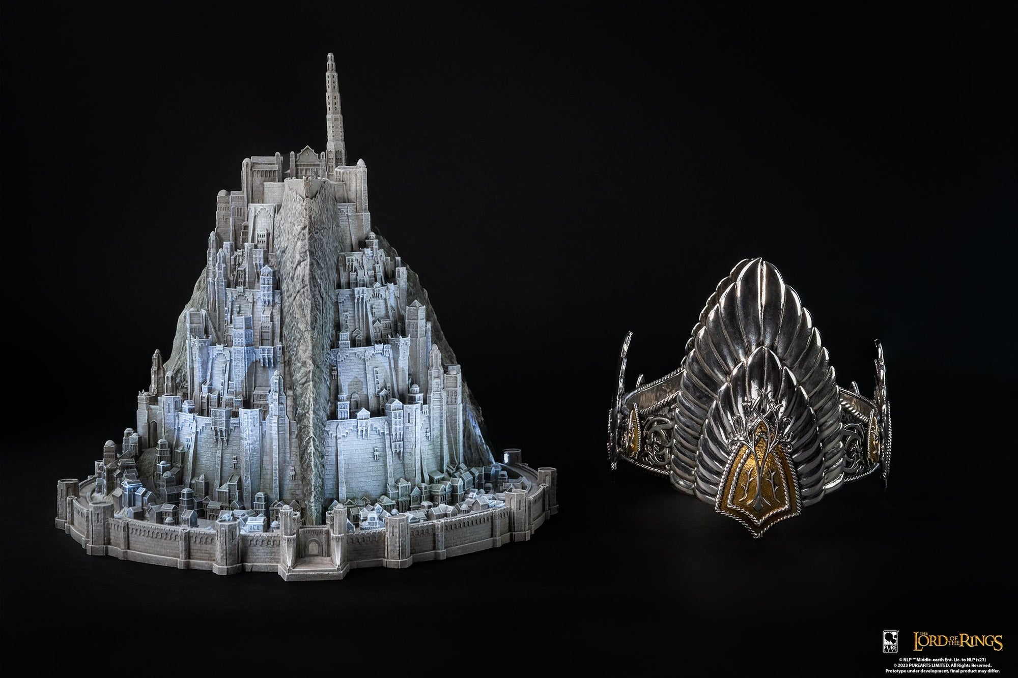 The Lord of The Rings The Capital Of Gondor Minas Tirith Resin Model Statue  COS