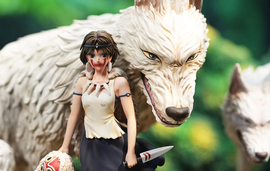 Princess Mononoke - Wolf Girl Statue